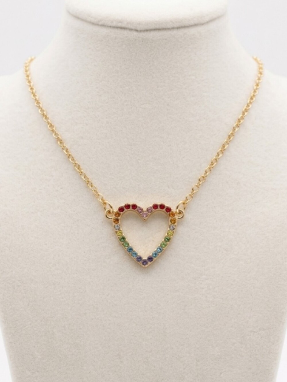 Heart necklace 💙💜❤️